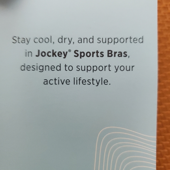 Jockey Beige Zip Front Sports Bra, Size XL - Picture 5 of 8